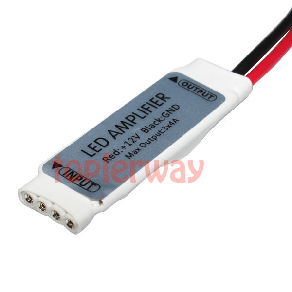 5050 Slim Mini RGB LED Strip Amplifier 13A for Controller Dimmer