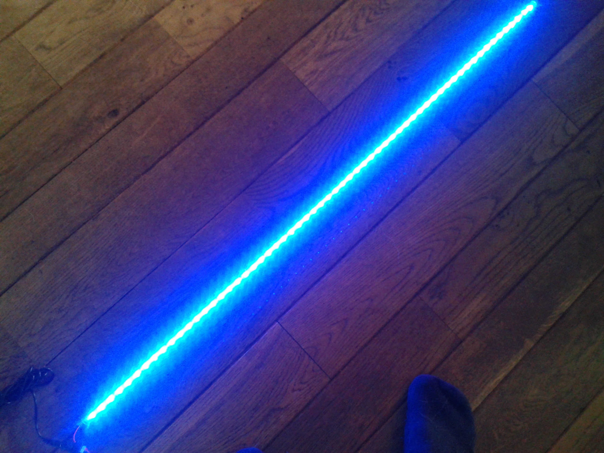 0,75 Meter led buis acryl met 3528 90 blauw VEO53
