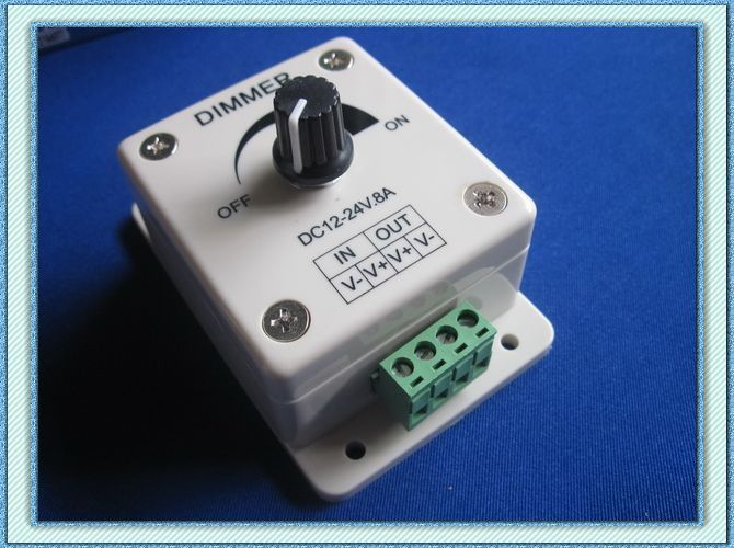 DC12V-24V 8A Light Dimmer Brightness Adjustable Bright Controlle