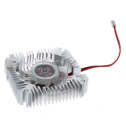 12V LED Light Aluminium and Plastic Fan Cooling Cooler VH27